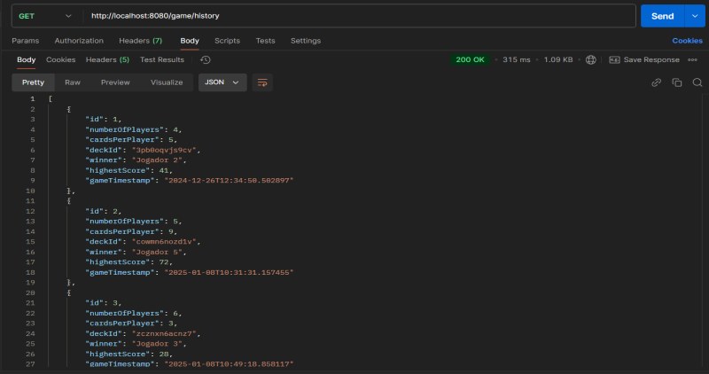 Card Game API